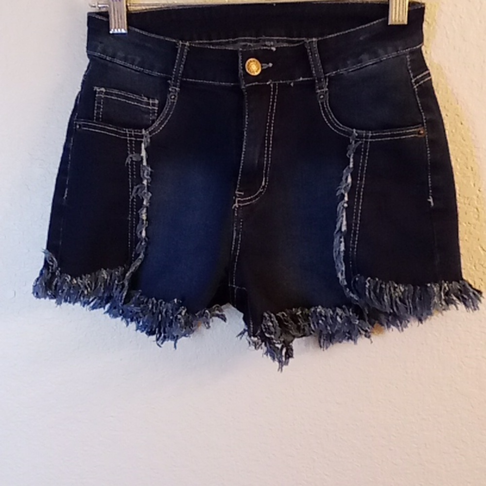 JEANS Summer Cruise Travel Vacation Party Stressed Size S Navy Denim Jeans B8